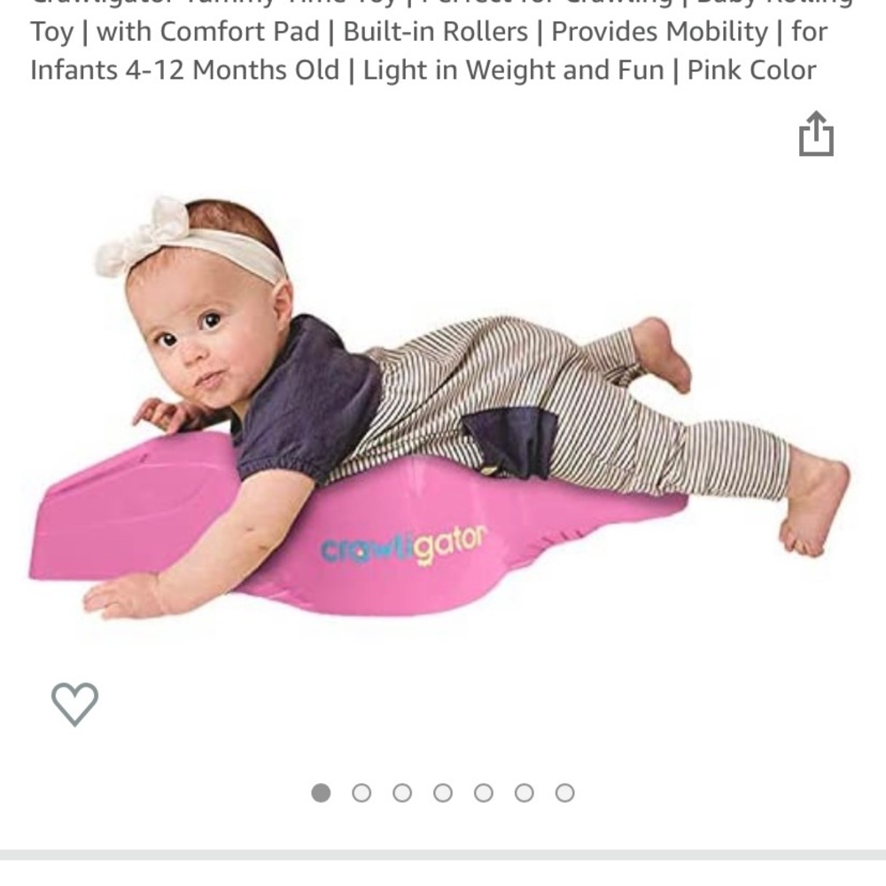 Crawligator for infants 4-12 months tummy time support